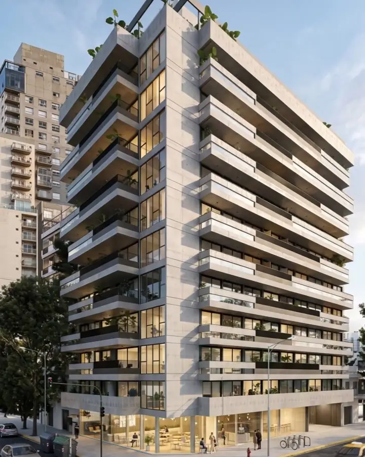 Edificio terminado generado con IA