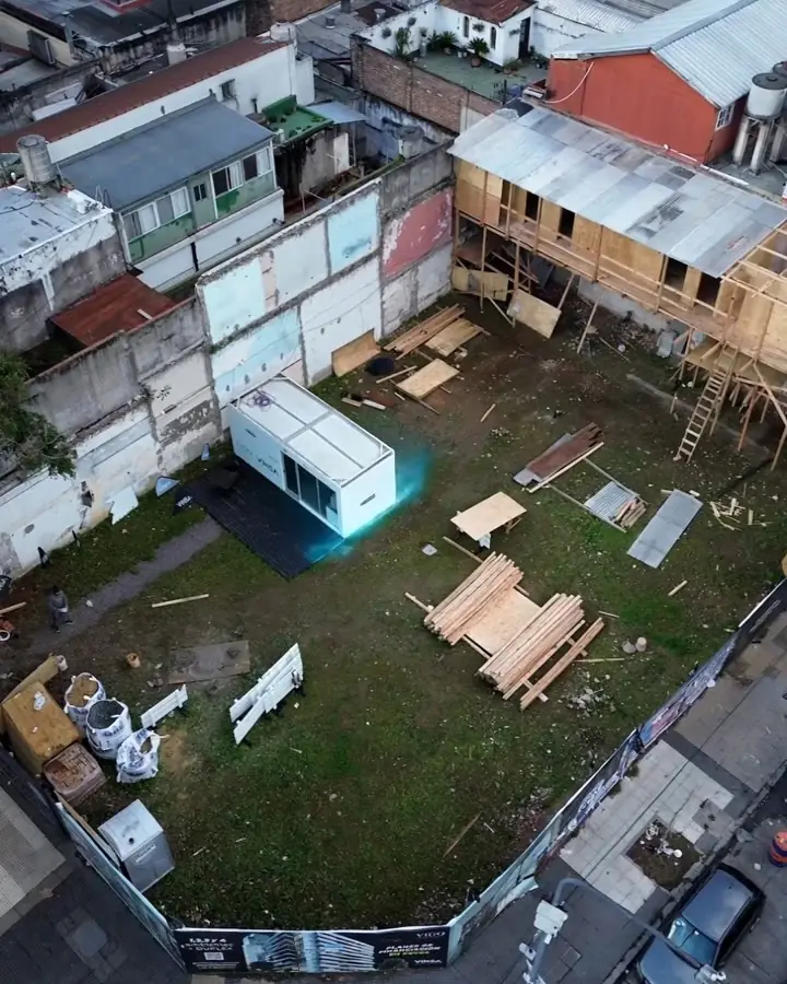 Terreno vacío visto desde arriba
